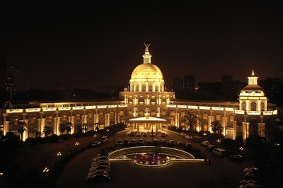 鄭州市2019年夜景-西花園酒店景觀亮化工程--2020神燈獎申報工程